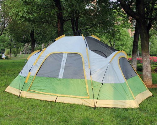 汤河店德国军用迷彩自动帐篷 双人双层设计，速开防暴雨，尽享户外野营乐趣